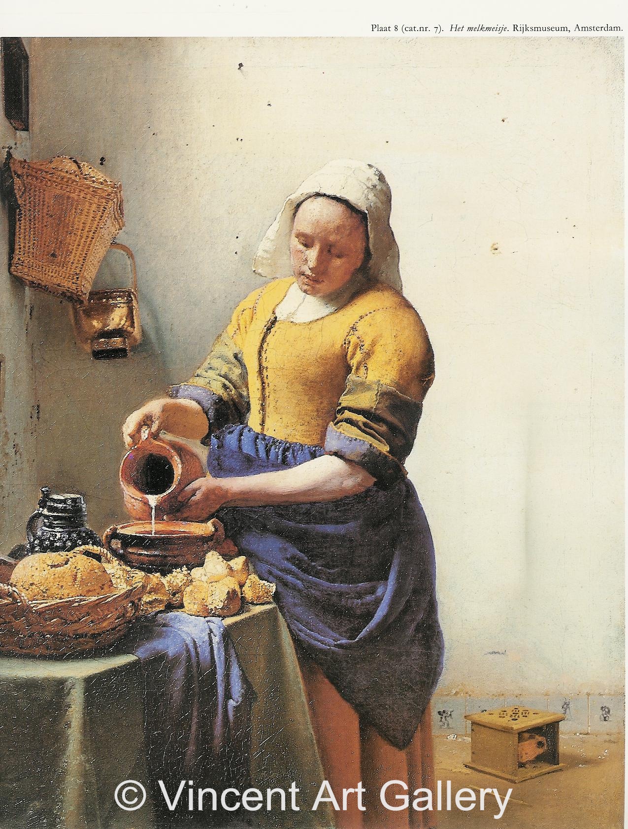 A118, VERMEER, The Milkmaid, - detail of the wall -